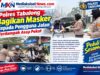 Polres Tabalong Bagikan Masker kepada Pengguna Jalan Terdampak Asap Pekat